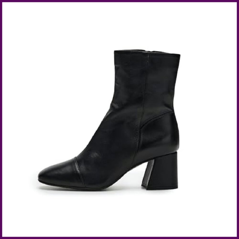 Leather Ankle Boots Size 6-11, 6-Inch Shaft Height - Picture 5 of 8